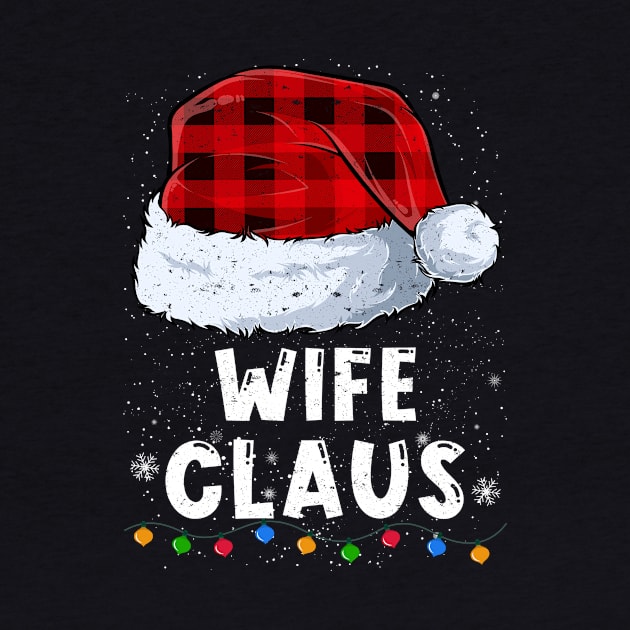 Wife Claus Red Plaid Christmas Santa Family Matching Pajama by tabaojohnny